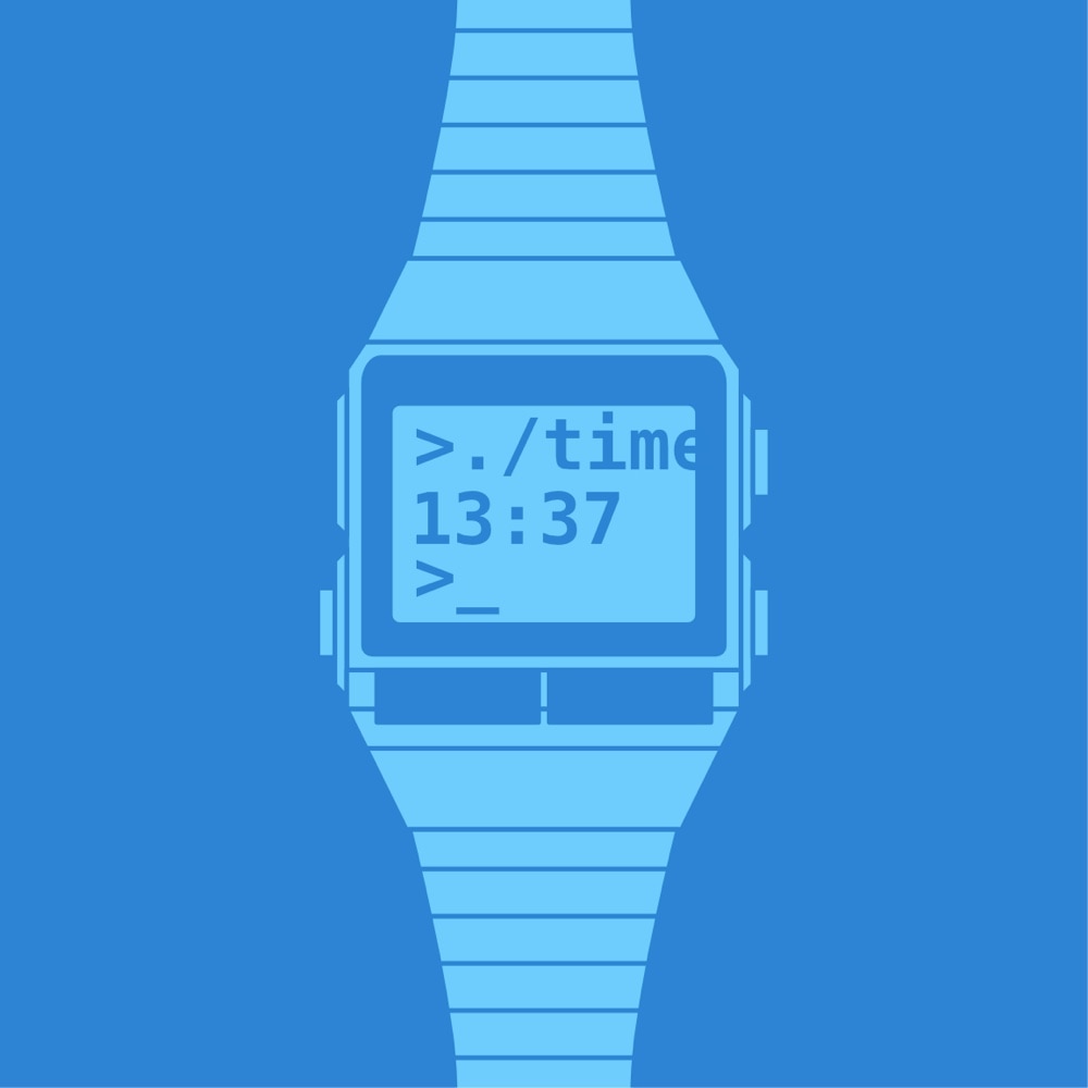 Un'illustrazione minimalista di un Casio